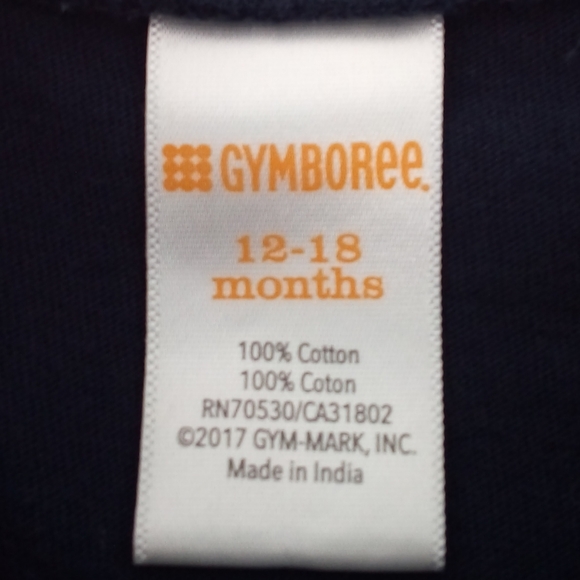 Gymboree Baby Tops Bundle 12-18 Months Cotton Blend Hoodie Long Sleeve Tee - Picture 9 of 11